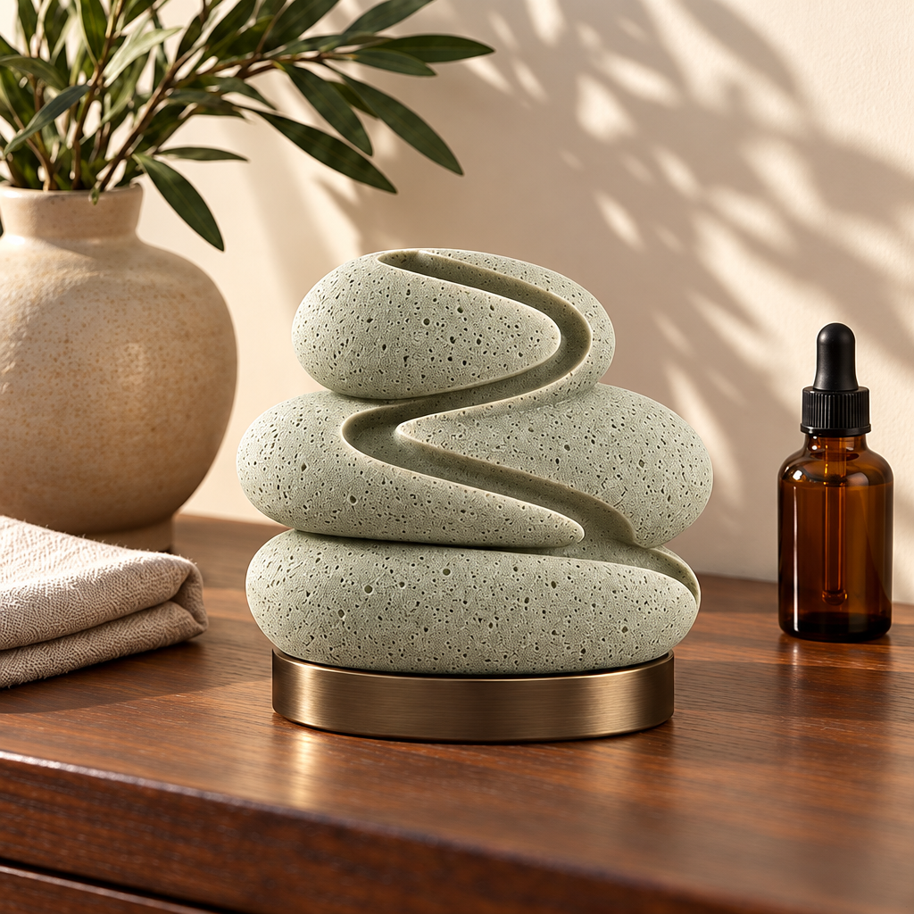 Corqena™ Sage Pebble Aroma Stone — product view