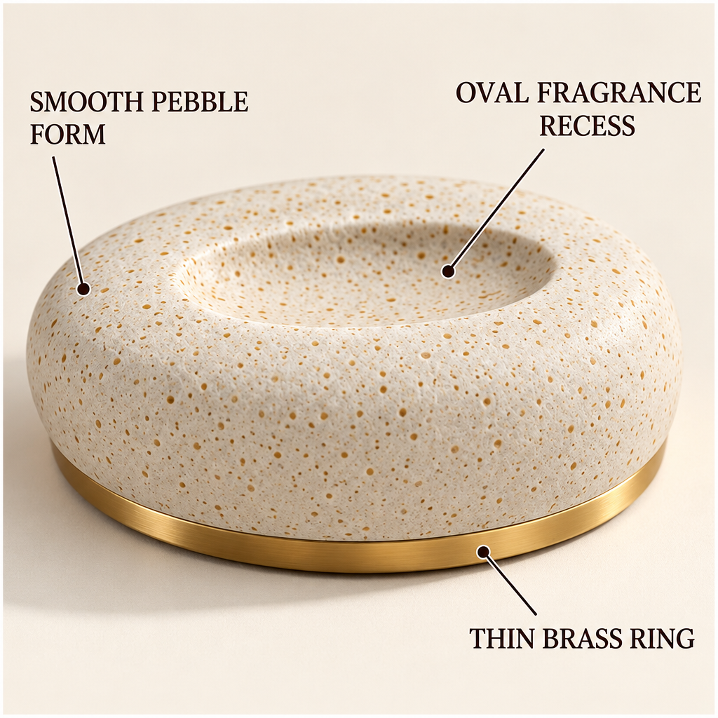 Corqena™ Speckled Travel Pebble — design detail